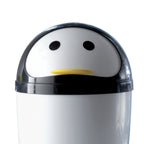 Portarifiuti 7.5 lt modello Peng di Gedy - Bianco/Nero