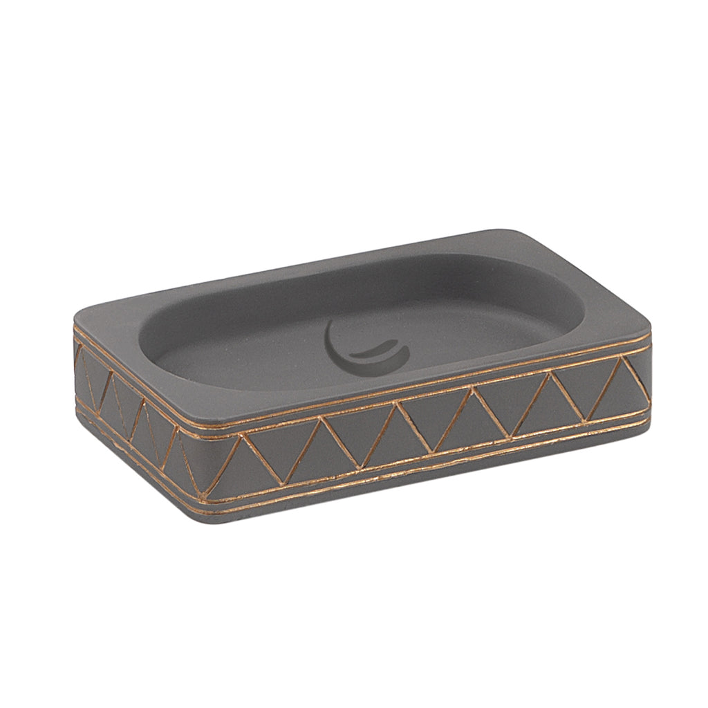 Portasapone in cemento Gedy serie Calipso - Grigio