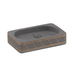 Portasapone in cemento Gedy serie Calipso - Grigio