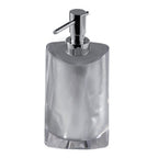 Dispenser sapone con erogatore in metallo Gedy serie Twist - Argento
