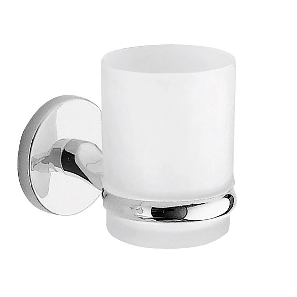 Portaspazzolini a muro Vermont Pro di Gedy - Cromato