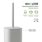 Scopino da appoggio Seventy EkoplÃ  Gedy in materiale plastico riciclato - Bianco Matt