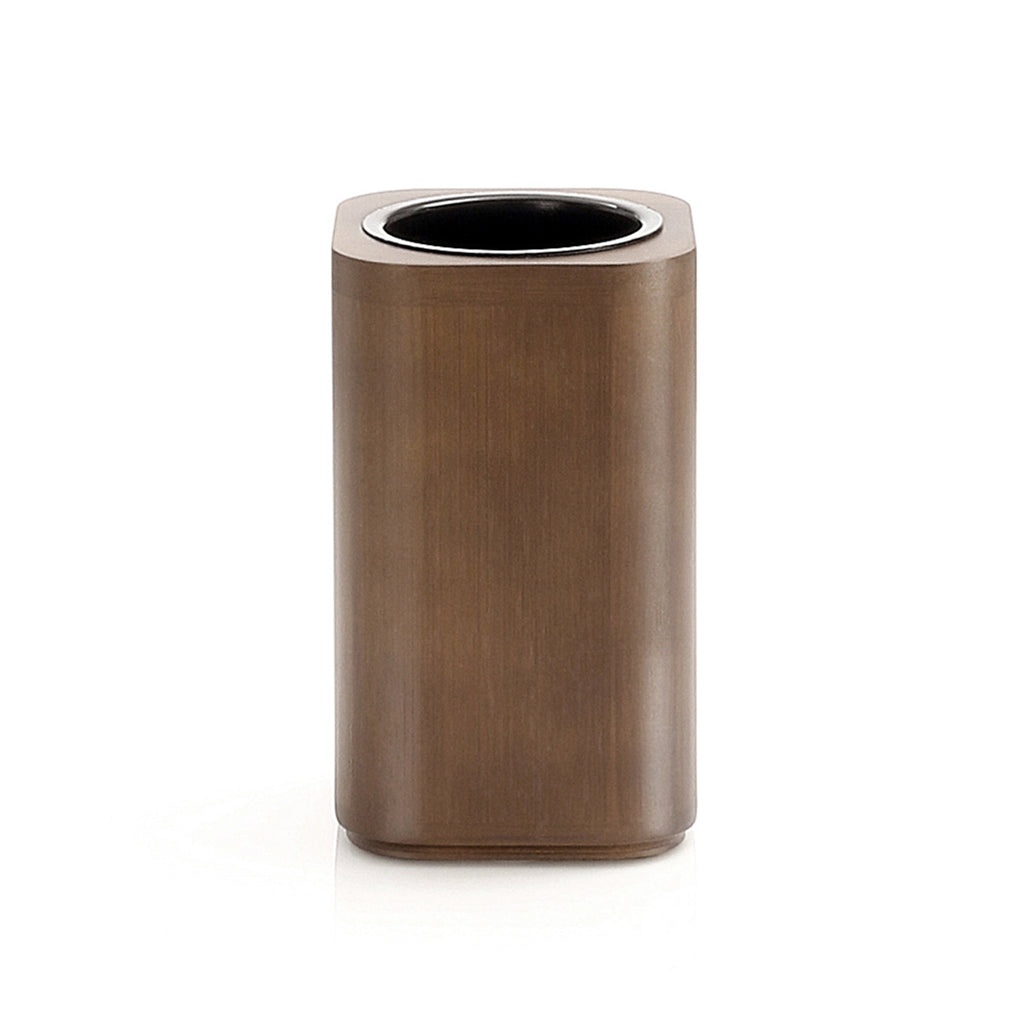 Portaspazzolini da appoggio in bambÃ¹ Gedy modello Dafne - Noce