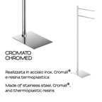 Piantana portasciugamani in Acciaio Inox Gedy serie Trilly - Cromato