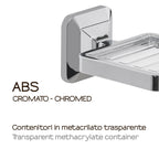 Portasapone con ventosa Gedy Ventus cm 10x12.2x6 in Acciaio Inox