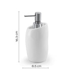 Dispenser sapone con erogatore in Cromall Gedy serie Iside - Bianco Lucido