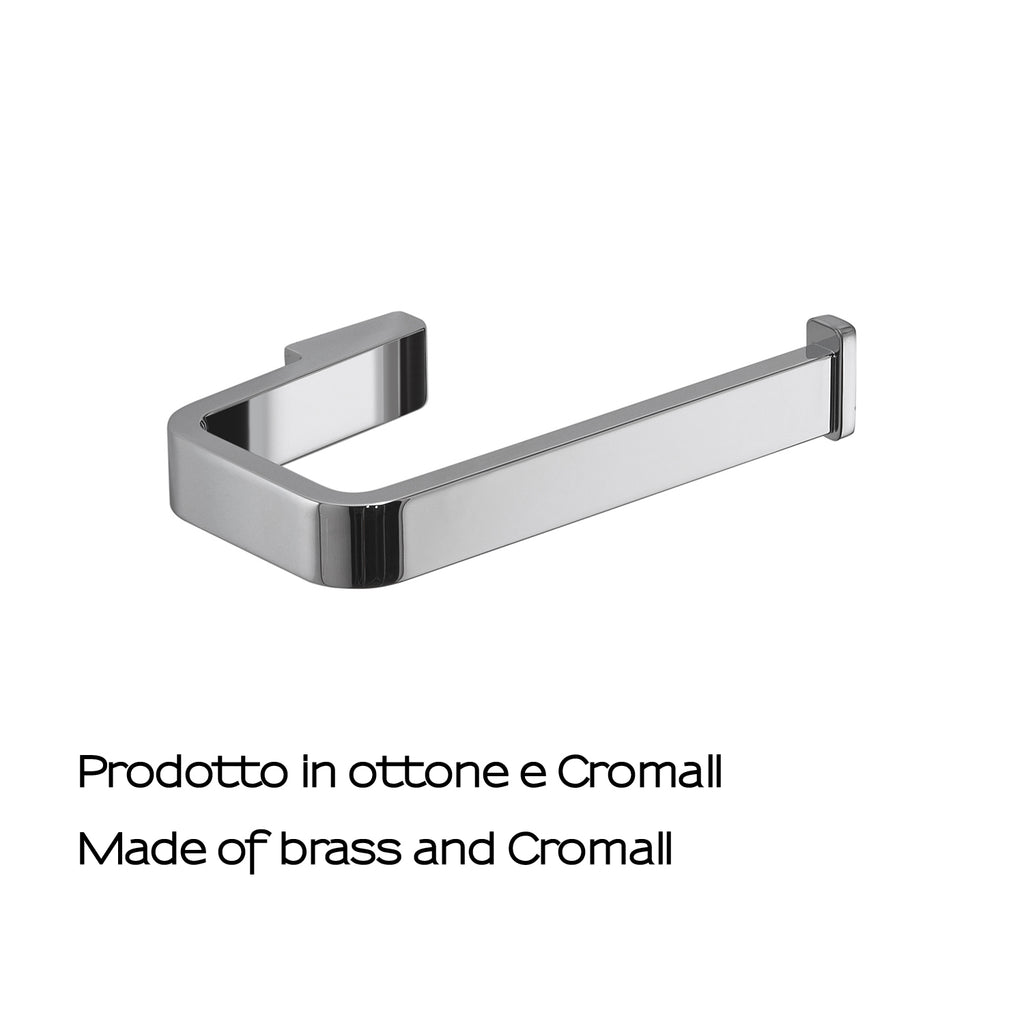 Portarotolo in Ottone e Cromall Gedy serie Samoa - Cromato