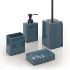 Dosasapone da appoggio con erogatore in plastica Gedy serie Vivienne - Blu