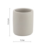 Portaspazzolini in cemento Gedy serie Giunone - Grigio