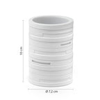 Portaspazzolini in resina Gedy serie Helen - Bianco