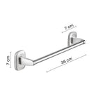 Porta asciugamani 35 cm a parete di Gedy serie Everest - Cromato