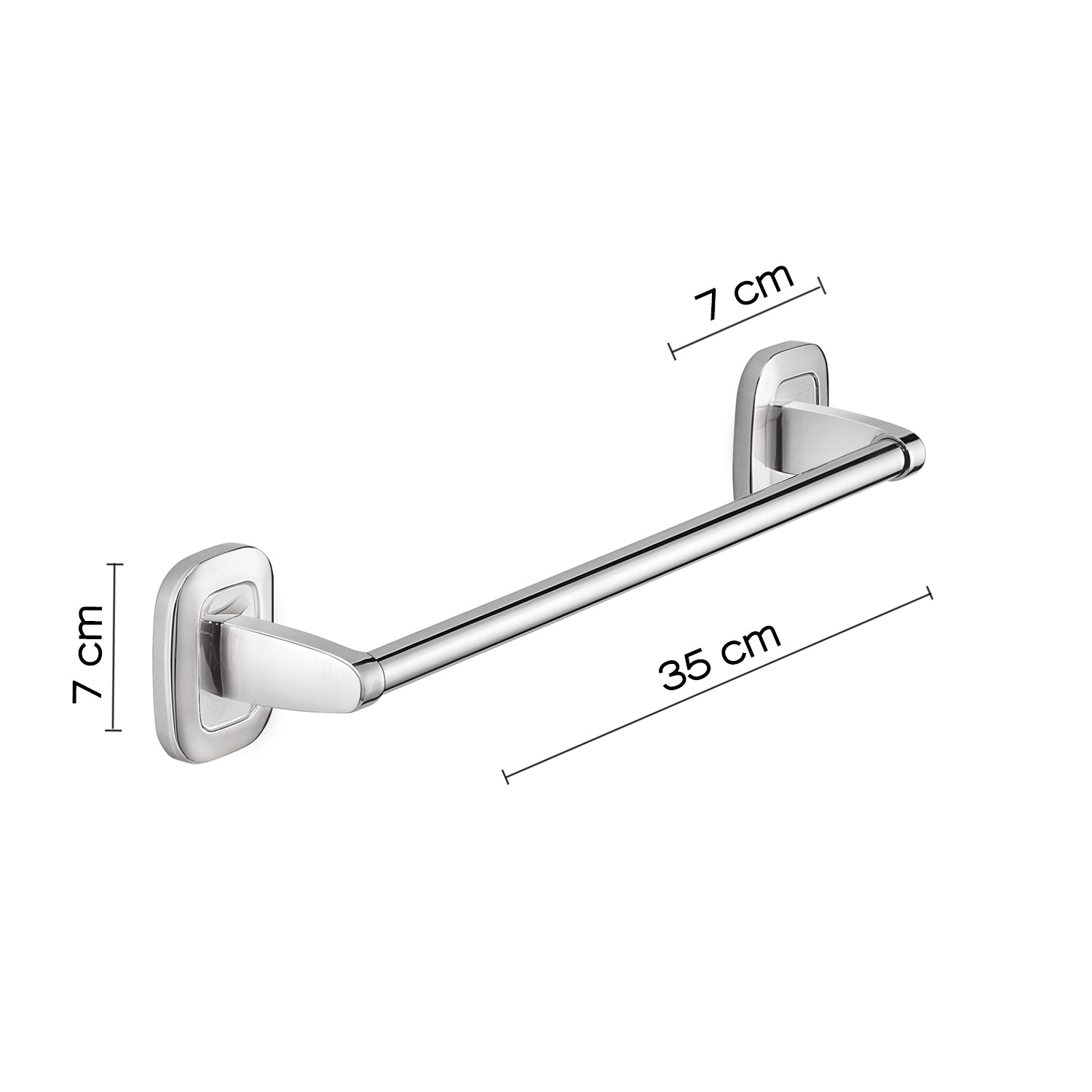 Porta asciugamani 35 cm a parete di Gedy serie Everest - Cromato
