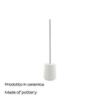 Scopino da appoggio Gedy modello Marika con ciuffo in setole - Bianco