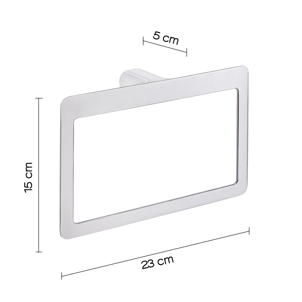 Portasalviette ad anello Gedy serie Pirenei - Cromato