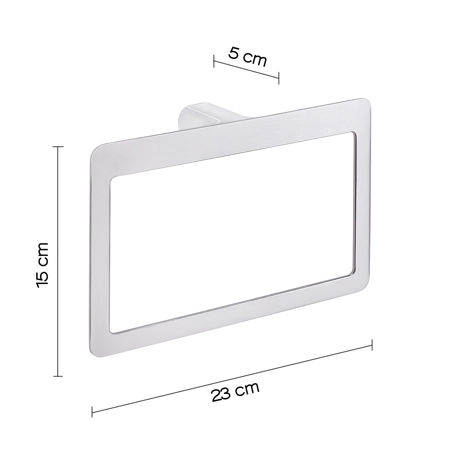 Portasalviette ad anello Gedy serie Pirenei - Cromato