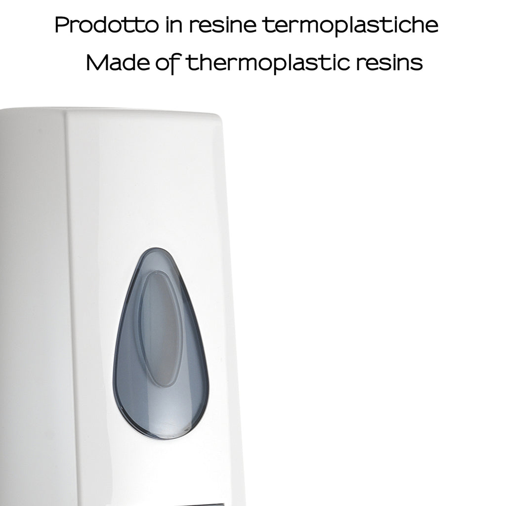 Dispenser sapone o disinfettante mani Gedy modello Halibut da 630 ml - Bianco