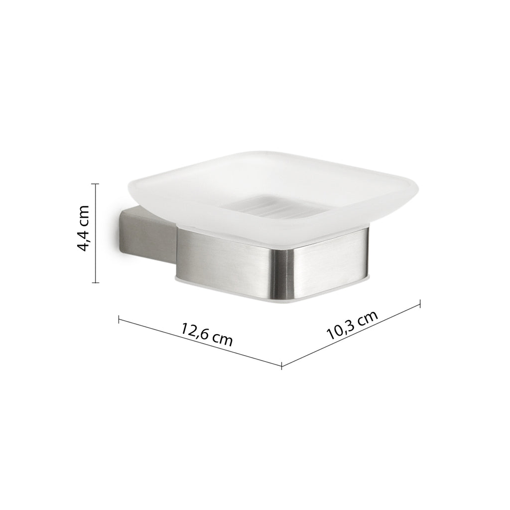 Portasapone in Acciaio Inox AISI 304 e Cromall Maui di Gedy - Spazzolato
