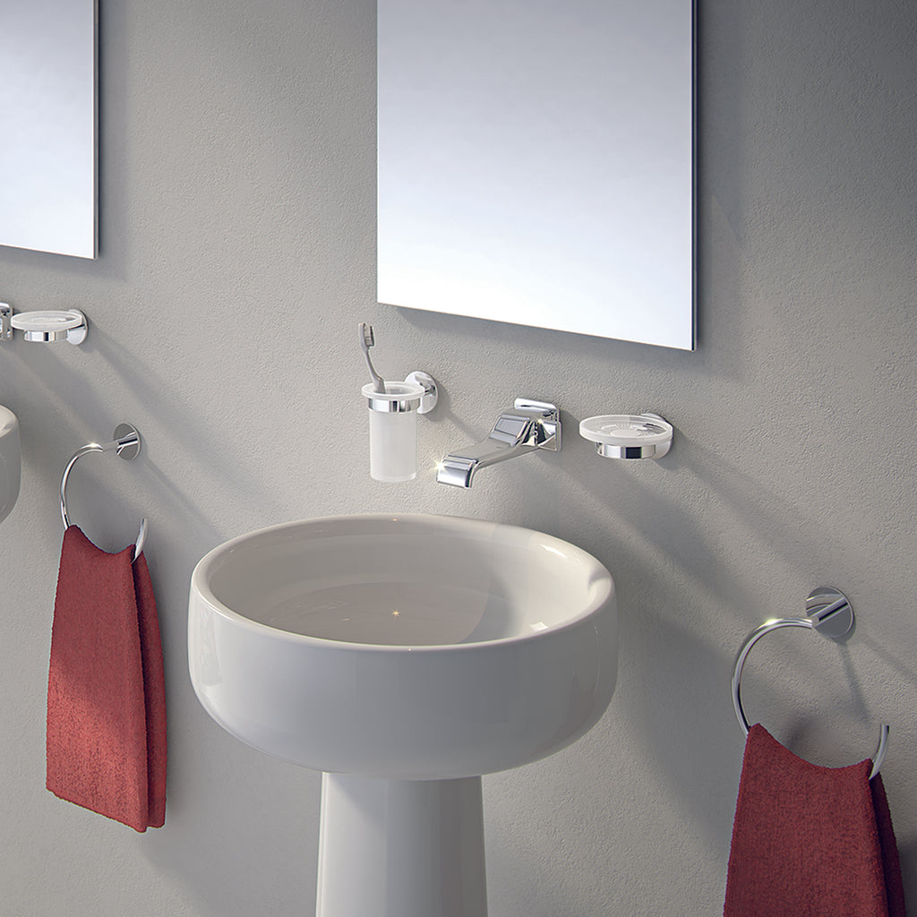 Portasalviette ad anello installazione a muro Gedy serie Gea - Cromato